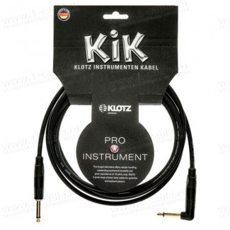 Фото2 KIKKG..PRSW Гитарный кабель, серия KIK (позолоченные контакты), моно Phono Jack > моно угловой Phono