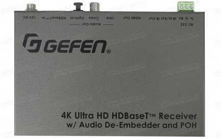 Фото1 EXT-UHDA-HBTL-RX Приемный блок HDBaseT™ HDMI2.0 с извлечением аналогового и цифрового аудио | двунап