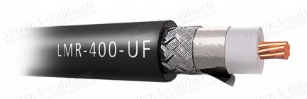 Фото1 LMR-400-UF-.. Коаксиальный эластичный кабель LMR-400 · 50 Ом D= 10.29 мм