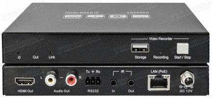 Фото2 IP удлинитель линий HDMI Full HD по кабелю витая пара кат.5e/6 до 120 м | управление Ethernet /RS-23