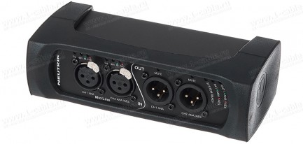 Фото1 NA2-IO-DPRO Адаптер Dante 2 ввода /2 вывода аналоговых звуковых сигналы в аудиосеть корпус- металл /