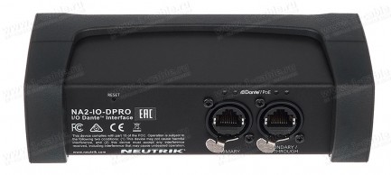 Фото4 NA2-IO-DPRO Адаптер Dante 2 ввода /2 вывода аналоговых звуковых сигналы в аудиосеть корпус- металл /