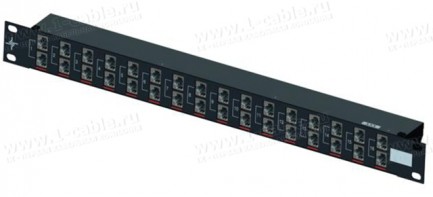 Фото1 J02022A0059 - Кросс-панель для установки в рэк 19", 16х2 гнезд RJ45, категория 6А (500 МГц) 10 Гбит/