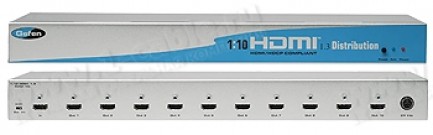 Фото1 EXT-HDMI1.3-1410-.. Распределитель сигналов HDMI 1:10, 1 вход > 10 выходов