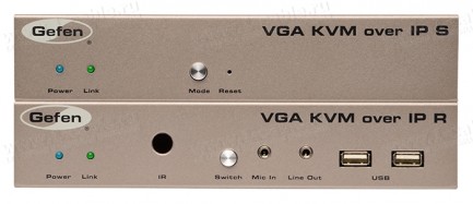Фото2 EXT-VGAKVM-LAN.. Удлинитель VGA, USB, RS-232, ИК, двунаправленного аудио по кабелю витая пара (5e/6 