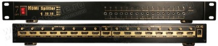 Фото2 HIT-HDMI1..-1416. Распределитель сигналов HDMI 1:16, 1 вход > 16 выходов, дистанционное управление И