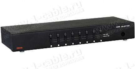 Фото1 HIT-HDMI-841PRO - Видео коммутатор сигналов HDMI (версия 1.3) 8х1 с ИК пультом управления