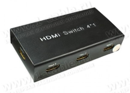 Фото1 HIT-HDMI-441 - Видео коммутатор сигналов HDMI (версия 1.3) 4х1 с ИК пультом управления