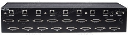 Фото2 EXT-DVI-848 - Матричный видео коммутатор HDTV (DVI) 8х8 с удаленным управлением по Cat5 и ИК пультом