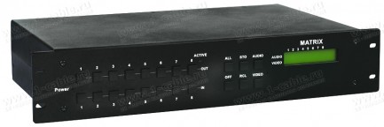 Фото1 HIT-COMPOSITE-888 - Матричный коммутатор 8х8 композитных видеосигналов и стерео аудиосигналов