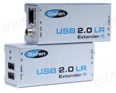 Фото1 EXT-USB2.0-LR - Удлинитель высокоскоростных линий USB (до 480 Мгб/сек) по витой паре (5 Cat) на 100 