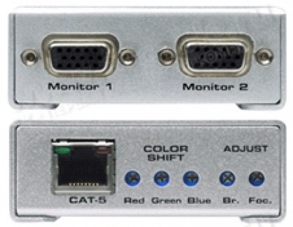 Фото3 EXT-VGA-CAT5-142 - Комплект устройств для передачи и распределения сигнала VGA 1:2 по витой паре на 