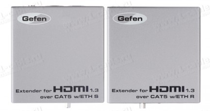 Фото1 EXT-HDMI1.3-CAT5-ELR - Удлинитель линий HDMI по одному кабелю витая пара (5 Cat) на 100 м с передаче