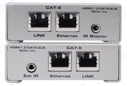 Фото2 EXT-HDMI1.3-CAT5-ELR - Удлинитель линий HDMI по одному кабелю витая пара (5 Cat) на 100 м с передаче