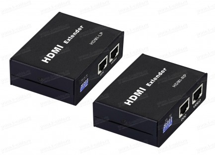 Фото1 HIT-HDMI-CAT5-060PRO - Удлинитель линий HDMI (версия 1.3) по двум кабелям витая пара (5e/6 Кат) на д