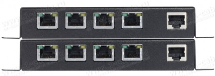 Фото2 HIT-HDMI-LAN-IPCAT5-100 - Удлинитель-распределитель линий HDMI (версия 1.4) по одному кабелю витая п