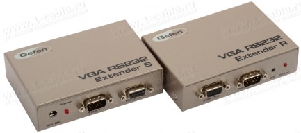 Фото1 EXT-VGARS232-141 - Удлинитель VGA и RS-232 по кабелю витая пара (5 Cat) до 100 м