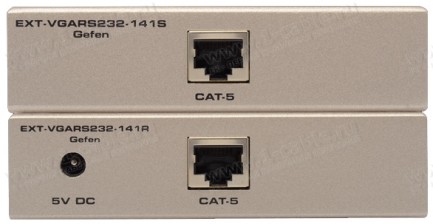 Фото3 EXT-VGARS232-141 - Удлинитель VGA и RS-232 по кабелю витая пара (5 Cat) до 100 м