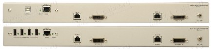 Фото2 EXT-CAT5-5600HD - Удлинитель KVM 2 линий DVI + соотв. периферии (USB 2.0) на 60м по трем кабелям кат