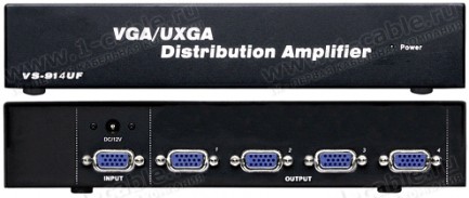 Фото2 HIT-VGA-144 - Распределитель-усилитель сигналов VGA (2048x1536, 60 Hz) 1:4, 1 вход VGA > 4 выхода VG