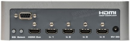 Фото2 GTV-HDMI1.3-441N - Видео коммутатор сигналов HDMI 1.3 4х1, с поддержкой 1080p Full HD (8, 10,12 бит)