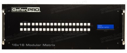 Фото2 GEF-MOD-16416 - Модульный матричный коммутатор DVI и/или DisplayPort 16x16, с управлением RS-232 и E