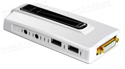 Фото1 HIT-USB-2-DVIAUD - Преобразователь сигналов USB в аналогово-цифровые видеосигналы DVI-D, HDMI 1080р 