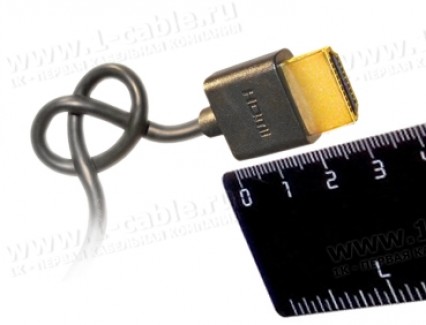 Фото9 HDMIC-MM-0.. Компактный эластичный кабель HDMI с Fast Ethernet, серия Compact, штекер (тип A) > штек