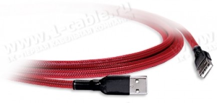 Фото1 1K-USB05-AA-0. Кабель USB 2.0 для передачи данных в защитной оплетке, штекер (тип A) -штекер (тип A)