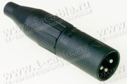 Фото1 AC3MCP.. XLR 3 штекер, штампованные контакты, корпус из термопластика