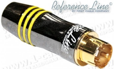 Фото1 ACR-73-8 - Разъем S-Video кабельный, серия "Reference Line", штекер, на кабель диам. до 8.5 мм