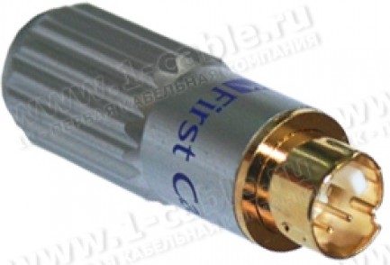 Фото1 AC-V1 - S-video кабельный, штекер, позолоченые контакты, на кабель до 8.0 мм