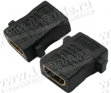 Фото1 HDMI-P-HDMI-FF - Адаптер проходной панельный HDMI гнездо > HDMI гнездо, винтовое крепление
