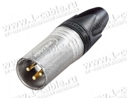Фото1 NC3MXX-EMC - Разъем XLR3 штекер кабельный с дополнительной защитой от RF помех