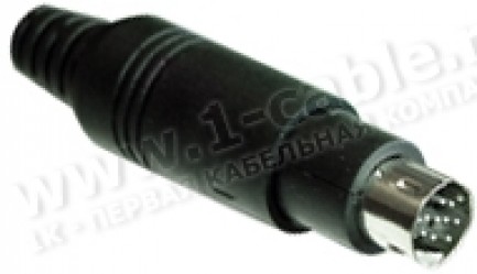 Фото1 AC-miniDIN9M - Разъем miniDIN 9-контактный (нестандартный) кабельный, штекер