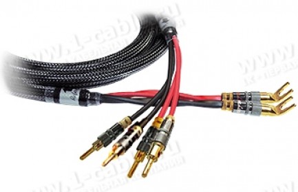 Фото1 1K-AR85-1. Акустический переходной кабель, REFERENCE Line, 2x Spade (45 гр.) > 4x Banana (bi-wiring)