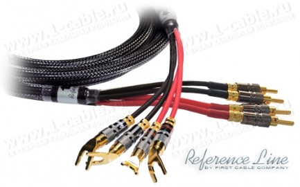 Фото1 1K-AR87-1.. Акустический переходной кабель, REFERENCE Line, 4x Spade (45 гр.) > 4x Banana (bi-wiring