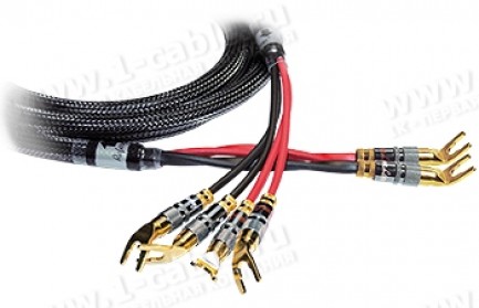 Фото1 1K-AR88-1. Акустический кабель, REFERENCE Line, 2х Spade (45 гр.) > 4х Spade (bi-wiring)