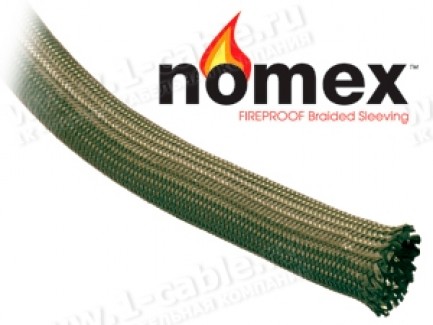Фото1 NXN1.. Высокотемпературная гибкая оплетка "Nomex" (арамидное волокно) до 350 гр.