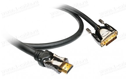 Фото1 HDMI-DVI-XL5-MM-.. Цифровой кабель HDMI штекер > DVI штекер, серия XL5, для удаленных источников