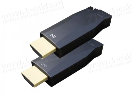 Фото1 HIT-HDMI4K2K-FO-300 - Компактный удлинитель сигналов HDMI Ultra HD (4K2K) по оптоволокну на расстоян