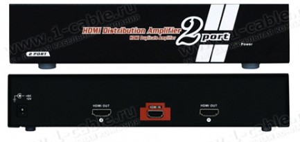 Фото2 HIT-HDMI-142PRO - Распределитель сигналов HDMI 1:2, 1 вход > 2 выхода