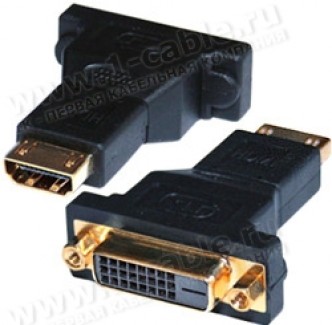 Фото1 HDMI2DVI-FF - Адаптер проходной HDMI гнездо > DVI гнездо