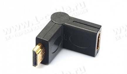 Фото3 HDMI2HDMI-TS-FM - Адаптер проходной с поворотным корпусом, HDMI гнездо > HDMI штекер