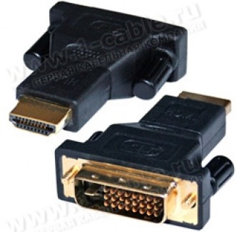 Фото1 HDMI2DVI-MM - Адаптер проходной, HDMI штекер > DVI штекер