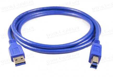Фото2 1K-USB307-AB-0. Кабель USB 3.0 для передачи данных, штекер (тип A) -штекер (тип B)