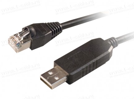 Фото1 1KC-USB2COM-ARJ45-1.8 Кабель-преобразователь активный, интерфейсный USB2.0 > COM RS232, USB A-тип шт