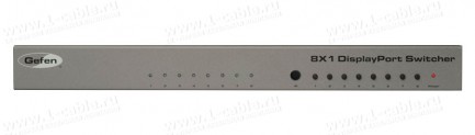 Фото1 EXT-DP-841 - Коммутатор 8x1 сигналов DisplayPort, управление RS232, ИК пульт