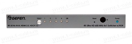 Фото1 EXT-UHD600-41 - Видео коммутатор сигналов HDMI 4х1 автоматический, с поддержкой 4K, HDCP 1.4, 2.2, H