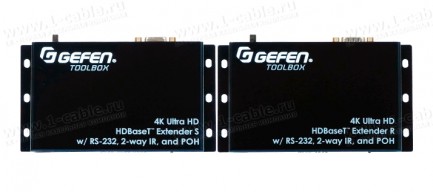 Фото1 GTB-UHD-HBT2 - Удлинитель линий HDMI 2.0 по кабелю витая пара (Cat.5e) на длины до 150 м, с поддержк